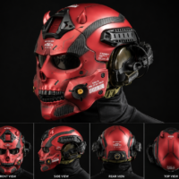 Red Skull Airsoft Helmet