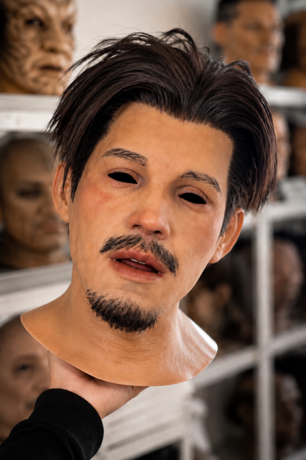 VENTAMASK Adult Male Light Skin HD Full Face Realistic Silicon Mask