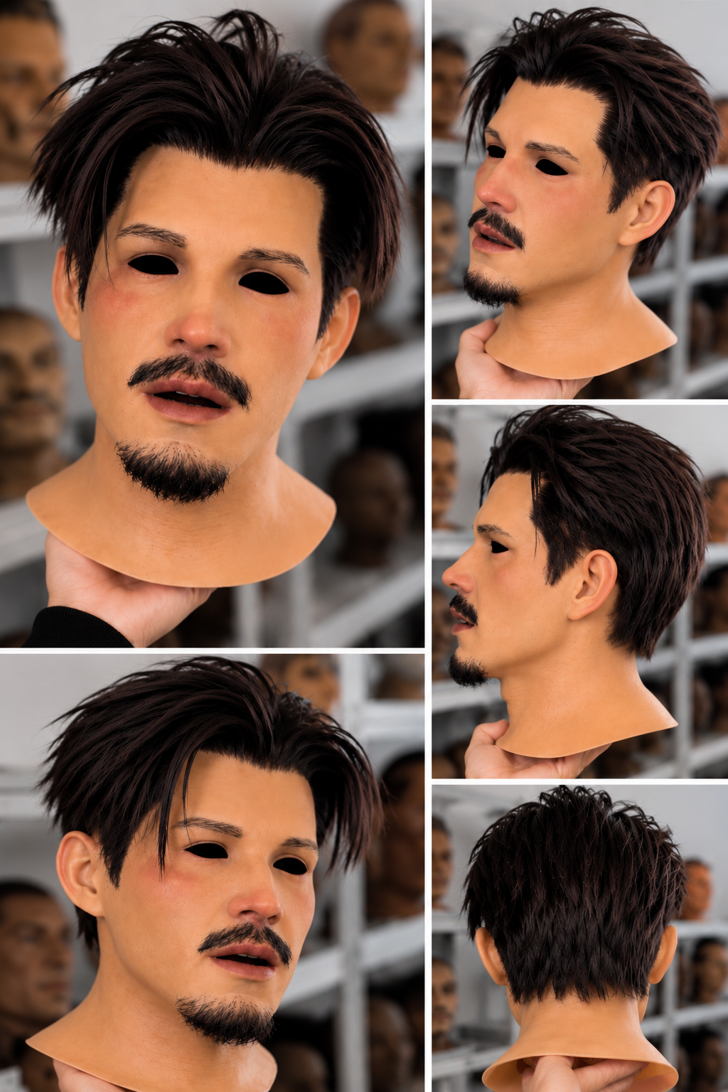 VENTAMASK Adult Male Light Skin HD Full Face Realistic Silicon Mask - Image 2